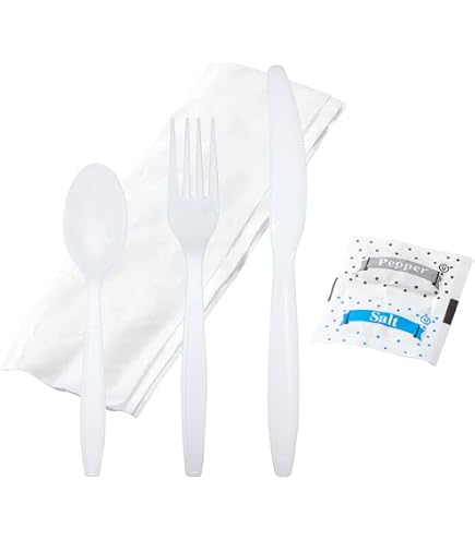 Amazon.com: Primesource 250 Heavy Weight Plastic White Cutlery